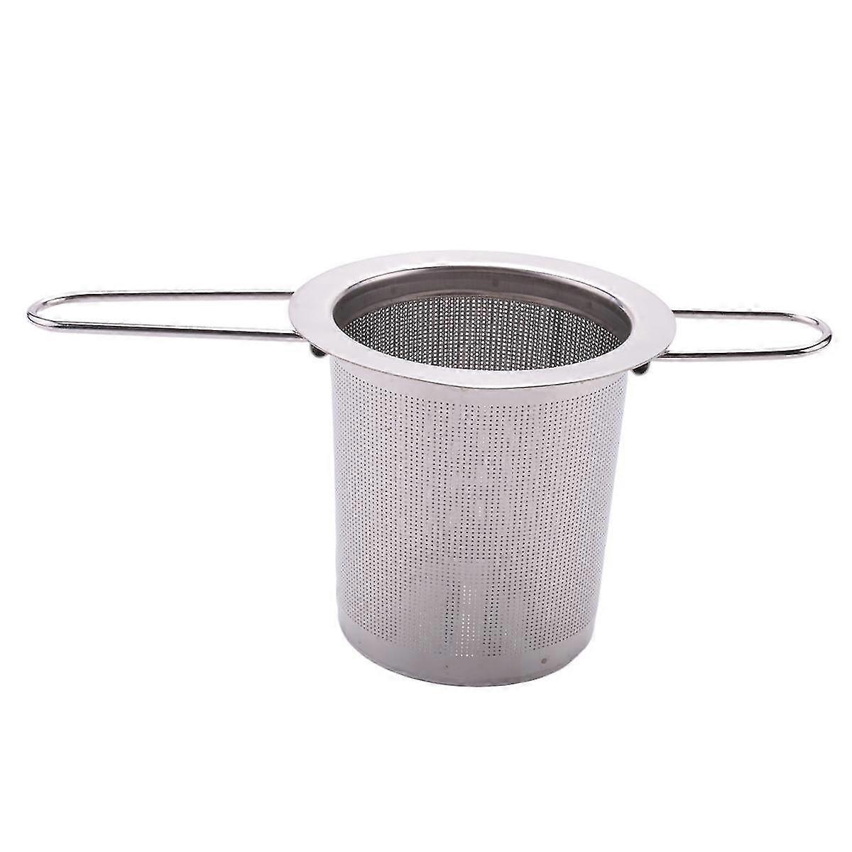 Tea Infuser Stainless Steel Tea Strainer Folding Handle Tea Filter Extra Fine Mesh Strainer Brewing