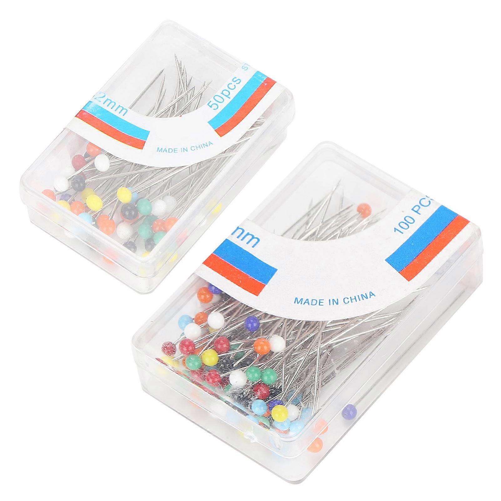 2 doboz varrógolyós fejcsapok Egyenes csapok labdával barkácsoláshoz / szövetvarráshozSzínes