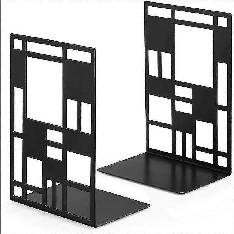 1 pair,bookends for bookshelves,bookends for heavy books,black metal bookends bookends for bookshelves,home decorative bookshelf holder betterlifefg