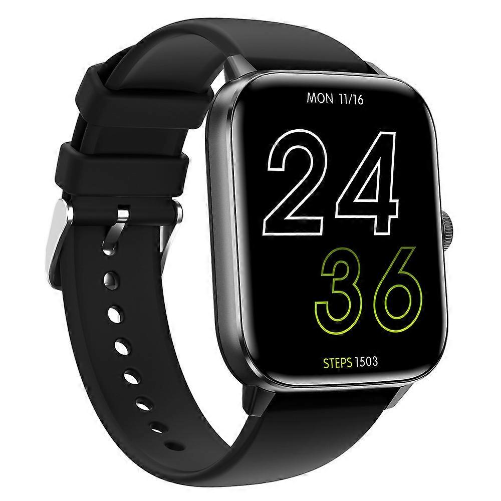 QS11 1.9 "aluminum alloy body temperature and heart rate SOS distress waterproof call smartwatch