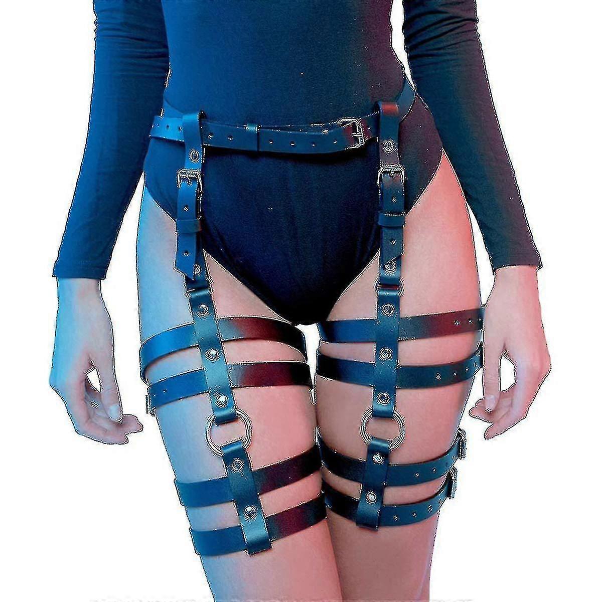 Women Leg Harness Caged Thigh Holster Garters Harajuku Adjustable - Main Image
