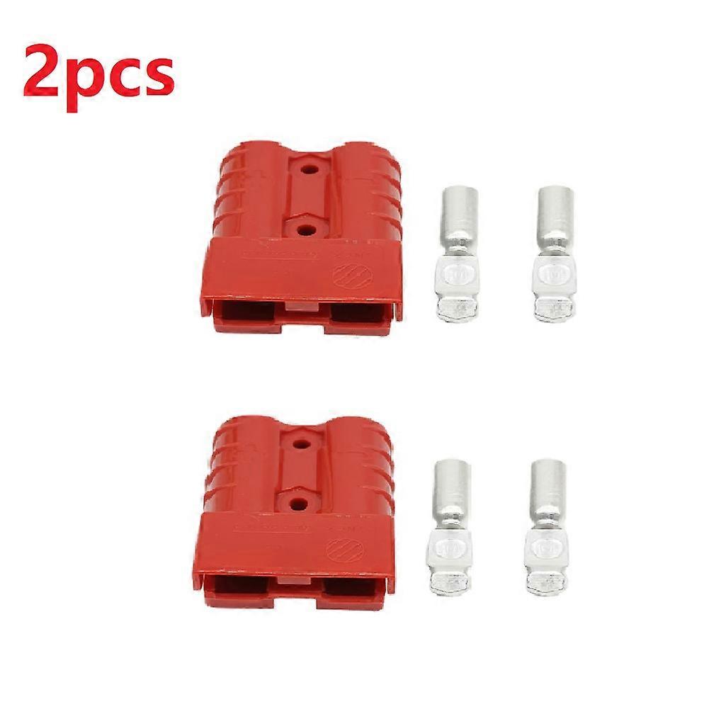 2Pcs Bipolar Connector For Anderson Type 50A Battery Truck Forklift Plug Power Cord Board Fast Lithium Battery Plug Terminal