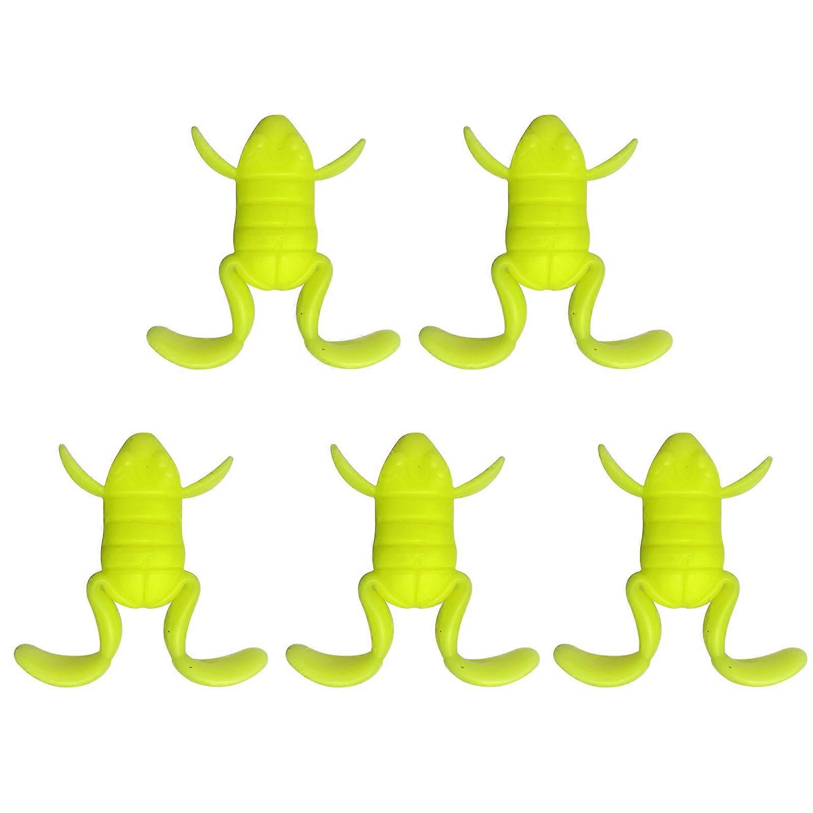 5Pcs 3CM/5G 4CM/10G Soft Frog Lure Realistic TPE Topwater Artificial Frog Bait Saltwater Freshwater Bass Snakehead Trout Fishing Accessories