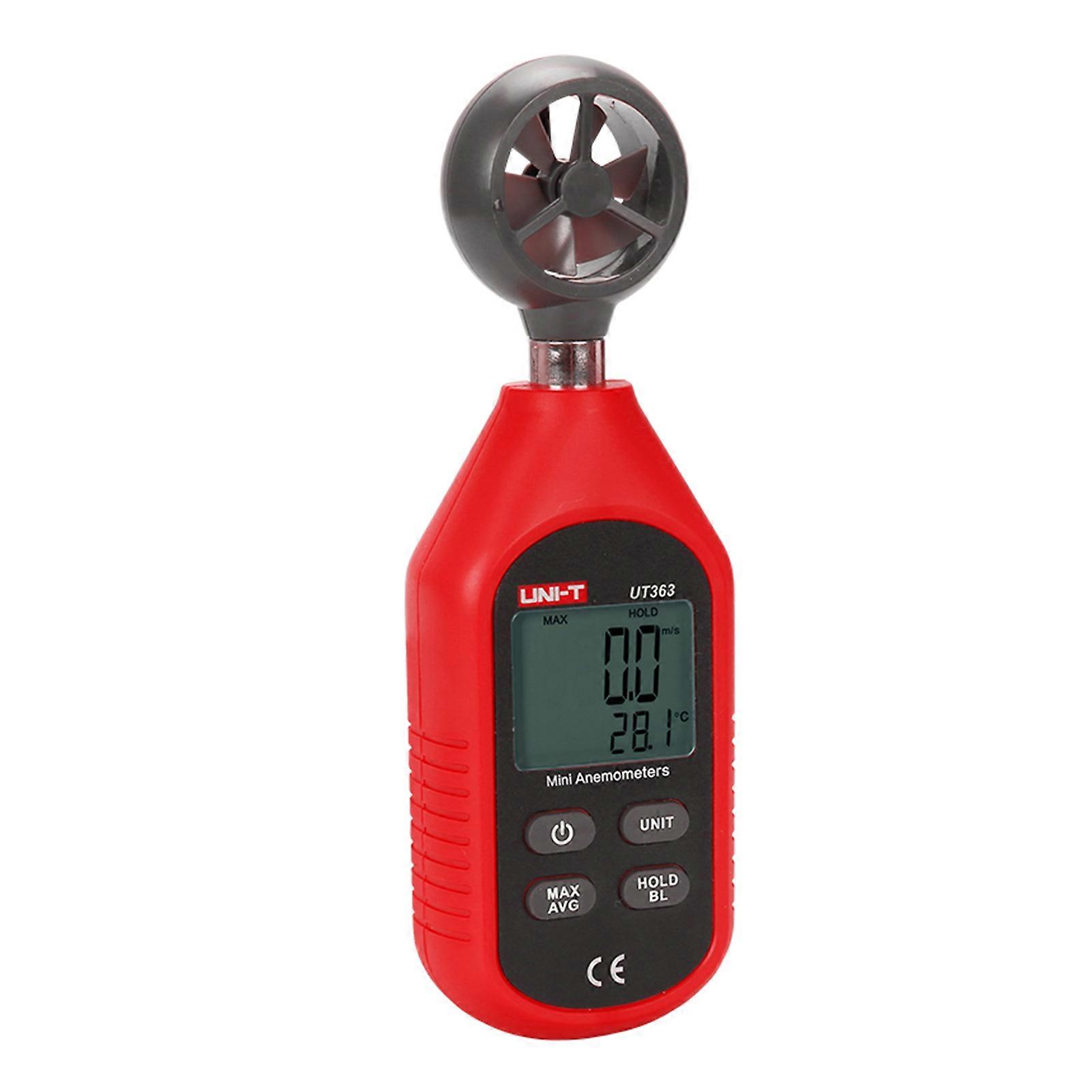 UNI-T UT363 Handheld Mini Digital Anemometer Wind Speed Measurement Temperature Tester LCD Display Air Flow Speed Wind Level 0~12