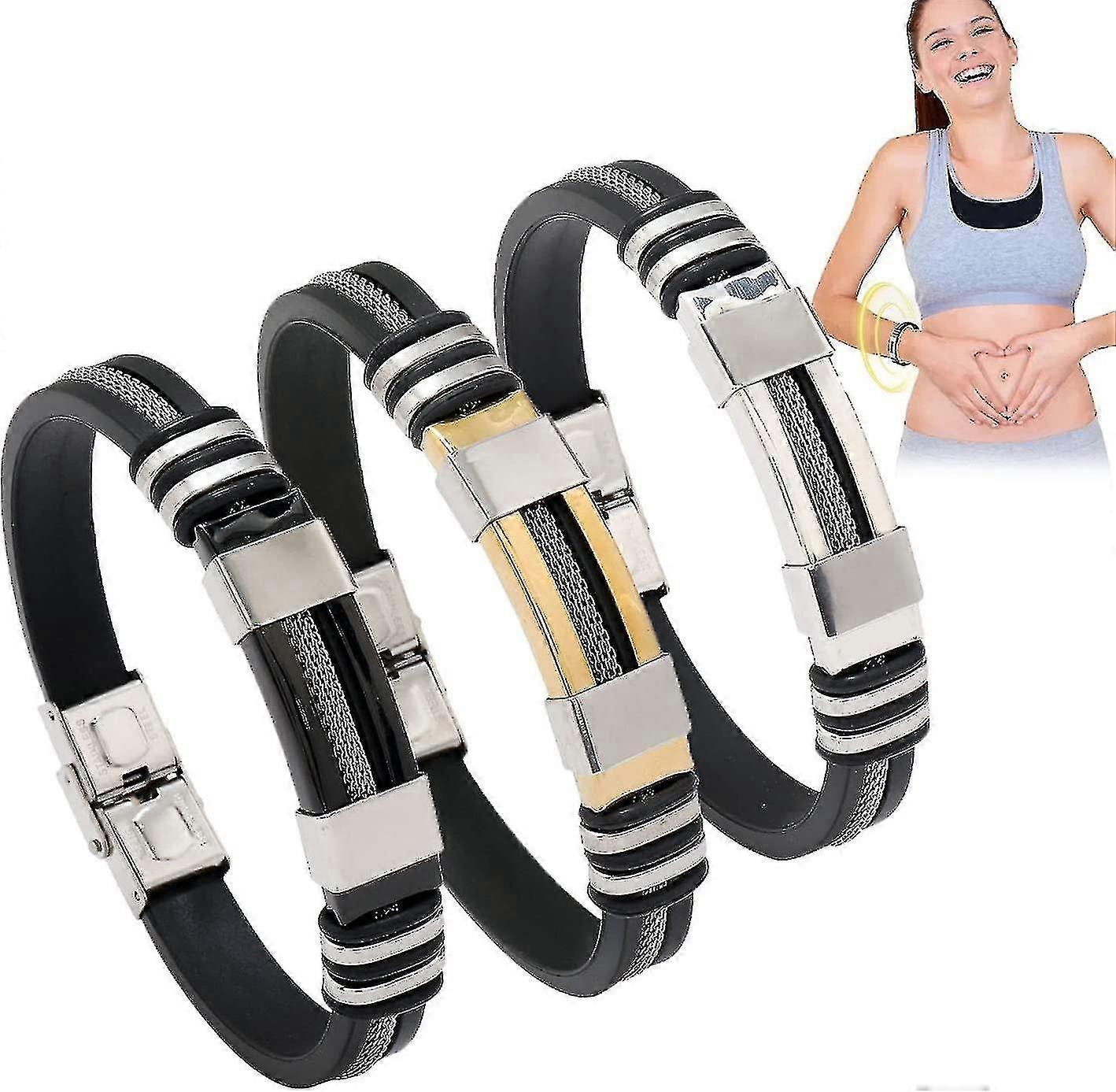 Oveallgo Titan Vitality Boost Wristband,oveallgo Apus Therapeutic Lympunclog Titanium Wristband, Titanium Lymph Unclog Bracelet