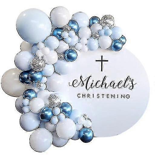 誕生日パーティーの装飾のための109pcsマカロンブルーバルーンセット