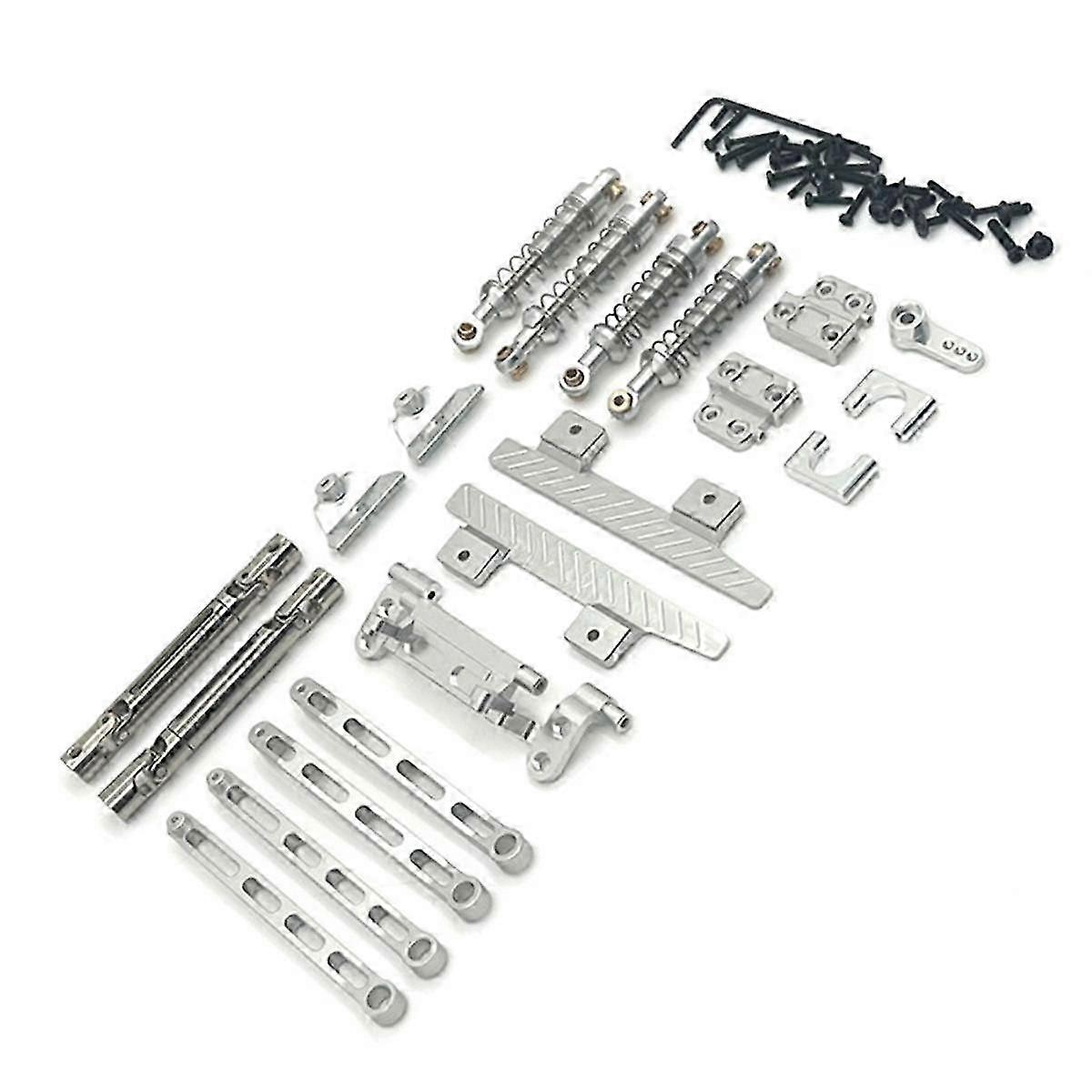 RC Car Upgrade Tie Rod Before and After Drive Shaft Set for 1/12 MN82 LC79 RC Car Upgrade Parts Silver