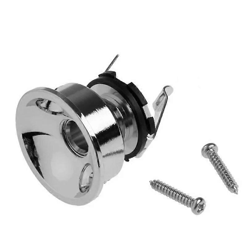 Electric Guitar Chrome Socket Jack Plate Holder for 635mm Plug Electrosocket