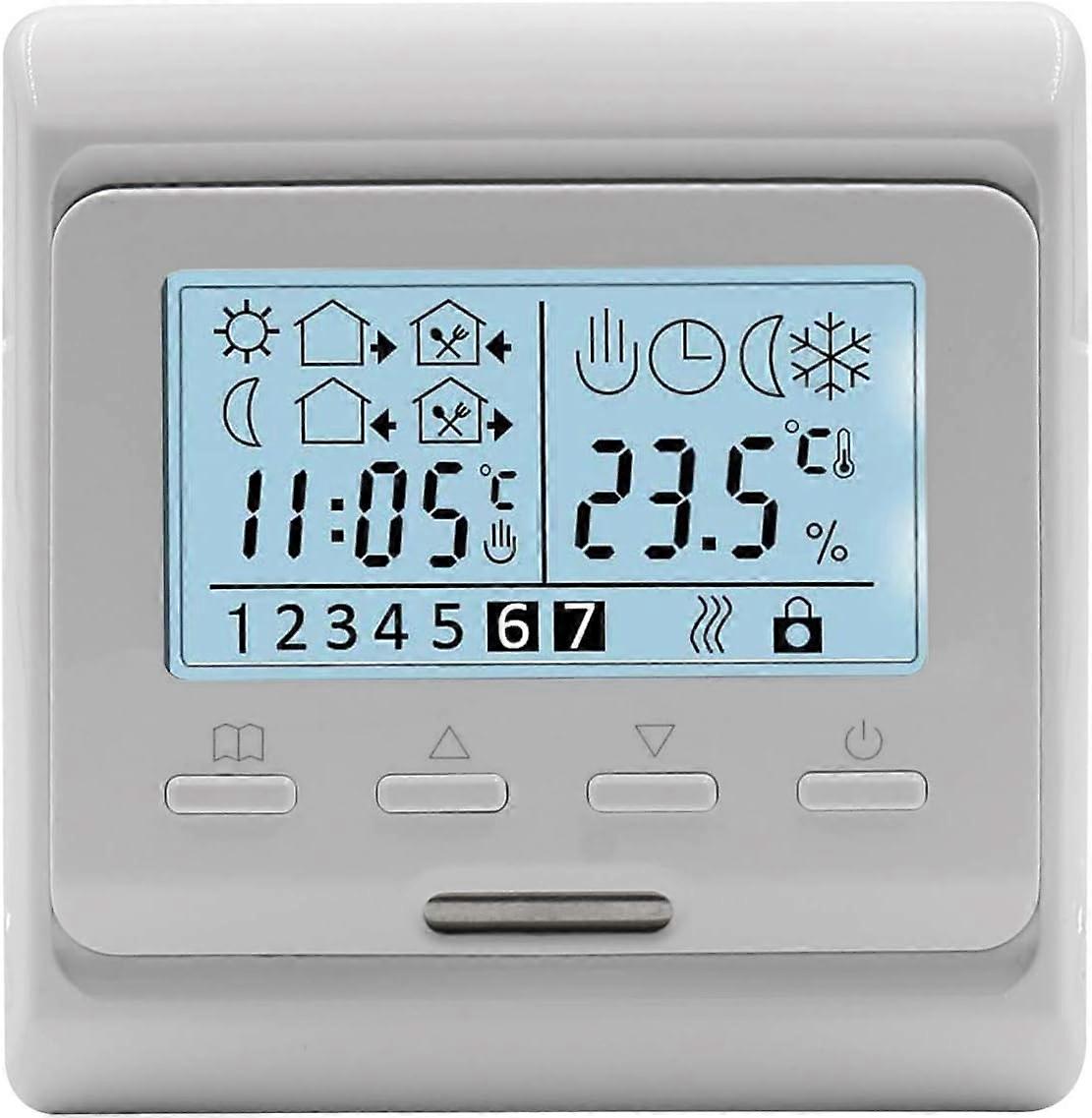 LCD Digital Weekly Programming Thermostat, HS-E806, 230VAC 3Amp, for Radiant Floor Heating Thermostats Controller