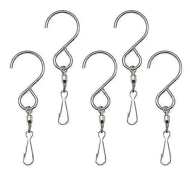 Spinning Swivel S Hooks Wind Chimes Garden Decor