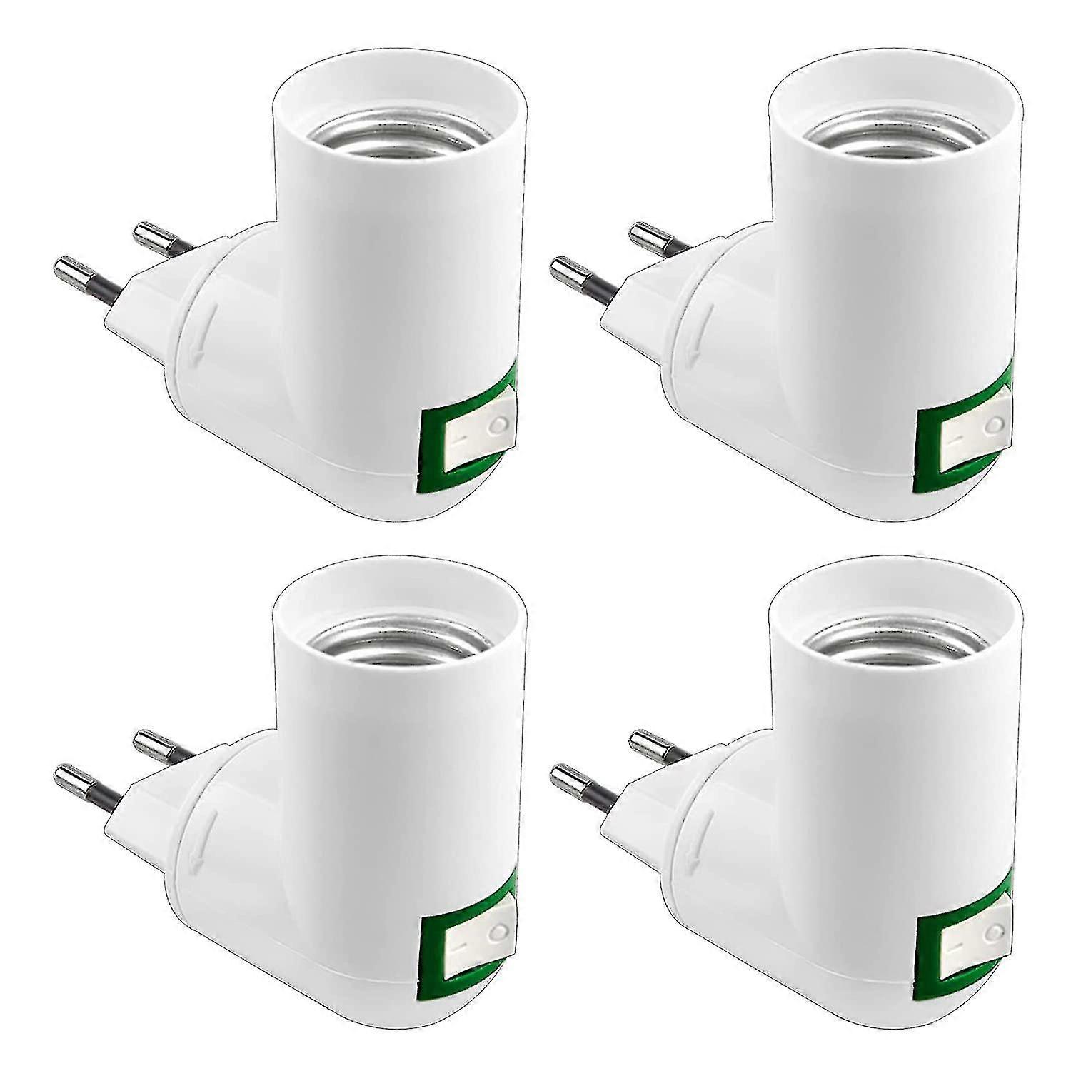Th E27 Socket With Wireless Switch, Led Bulb Holder, Ac 230v, E27 Adapter For Kitchen Lamp, Mini Wall Sconce,4pcs