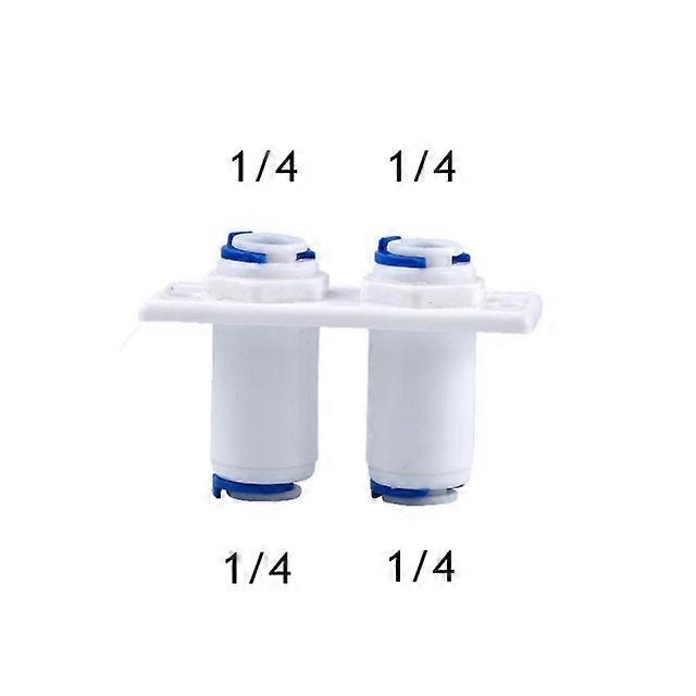 2x Straight Female Thread Water Filter Connector Purifies RO System Pipe Fitting