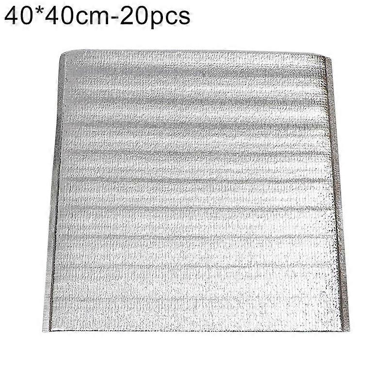 20Pcs Lunch Bag Thermal Insulation Aluminum Foil Disposable Food Delivery Pouch