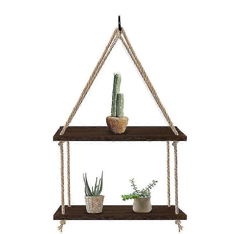 Hanging Shelves For , 2 Tier Floating Hanging Shelf With E Weaving Pr