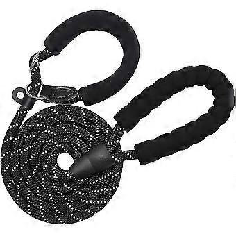6-Fuß-Kabel-Hundeleine - Solide Nylon-Trainingsleine - 2 in 1 - kein Halsband oder Geschirr erforderlich