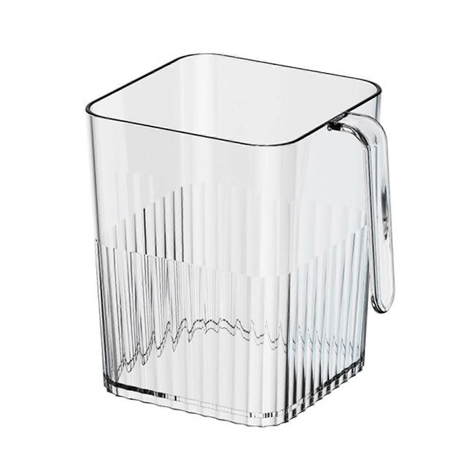 Refrigerator Organizer with Handle Food-Grade Wear-resistant Reusable Large Capacity Food Storage Transparent Refrigerator Side Door Vegetable Fruit S