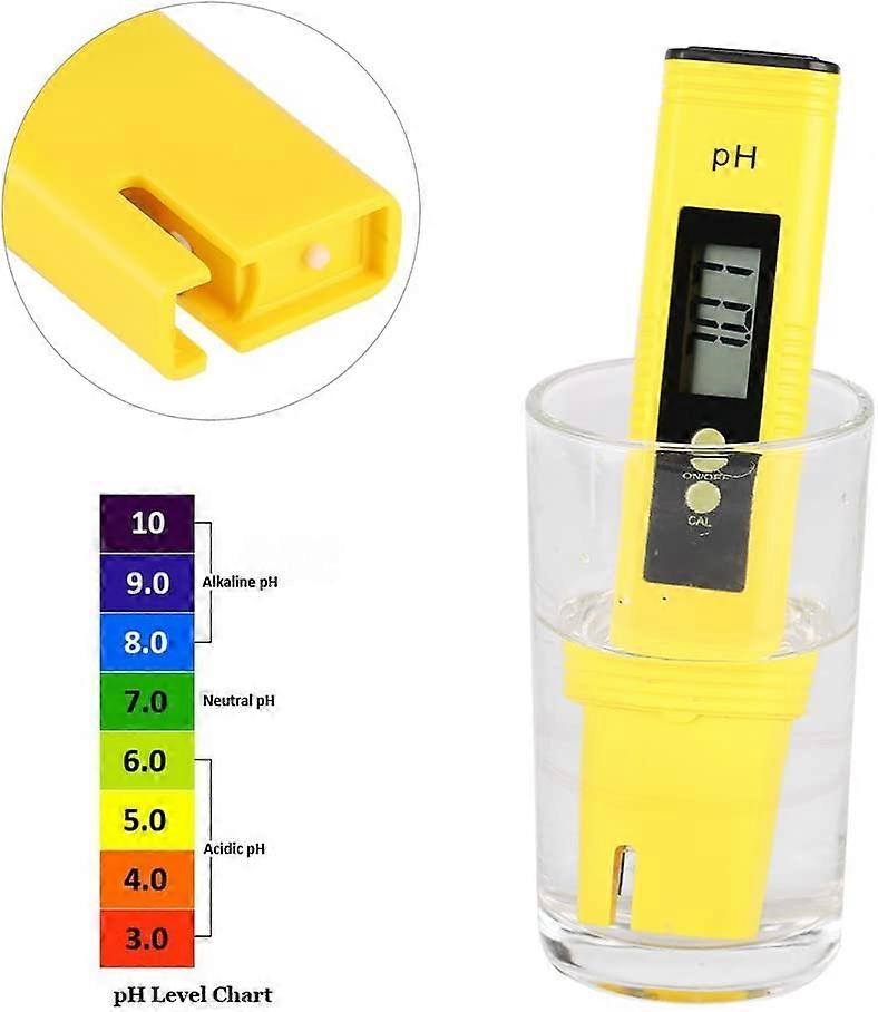 PH Digital Meter Pen with LCD Display 0.00-14.00 Measuring Range