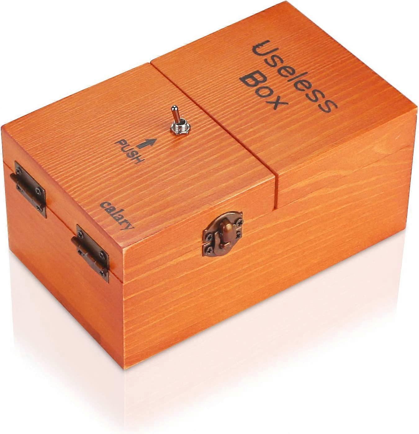 Useless Box Turns Itself Off in Box Alone Machine Fully Assembled in Box (Brown)