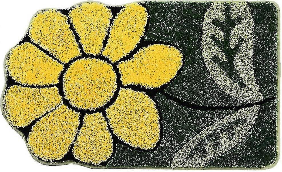 Sun Flower Rug Matmicrofiber Strong Water Absorption Mat16x24"