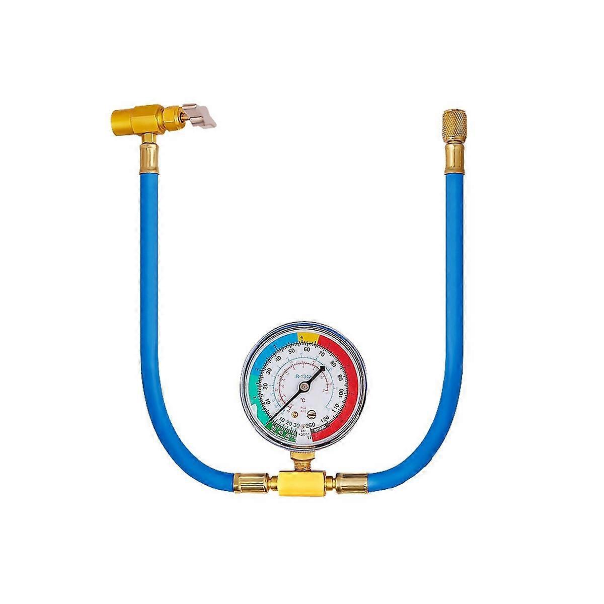 Car Refrigerant Charging Pipe with Measuring Gauge Car Air Conditioner Tools Freon R134 Air Conditi