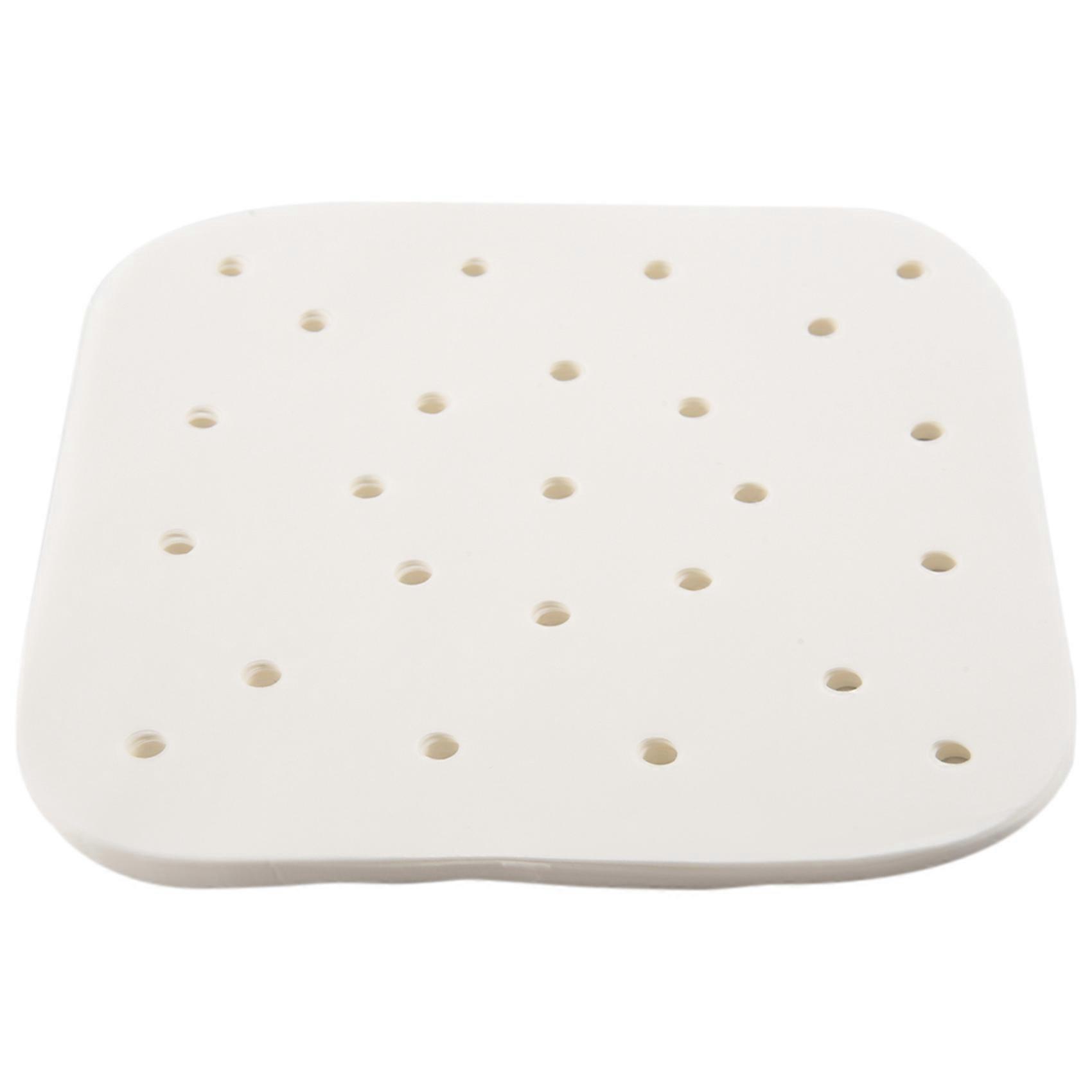 100Pcs Air Fryer Parchment Paper Perforated Unbleached Square Air Fryer Liners Steaming Parchment L
