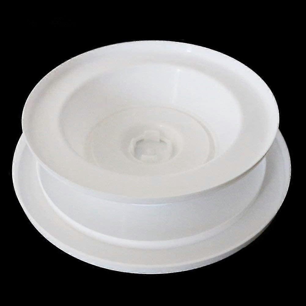 11-inch 360 Degree Rotating Cake Stand Turntable (white)