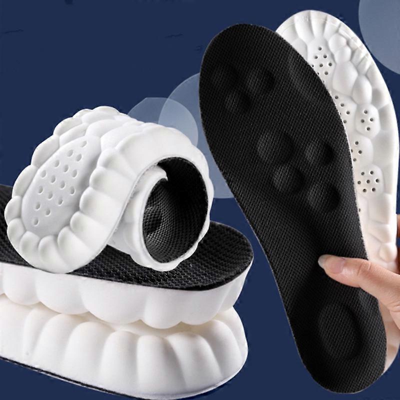 Shoe Insoles Men and Women,4D Popcorn Work Comfort Insoles for Work Boot and Shock Absorption, Arch Support, Best Insoles for Standing All Day, Shoe I
