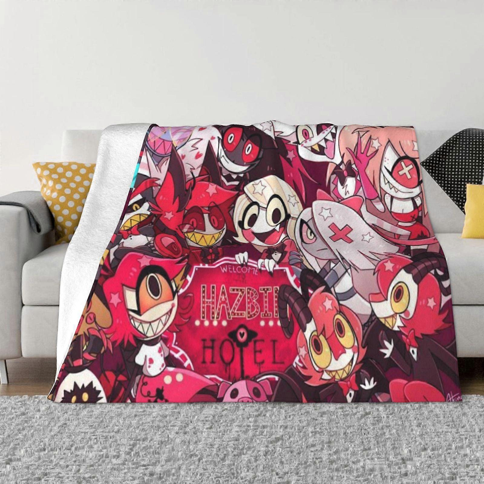 x539 Hazbinhotel Couverture Pour Canapé Ou Lit - Couverture Pelucheuse Confortable Couverture Chaude Super Douce Pour Toutes Les Saisons uujq539