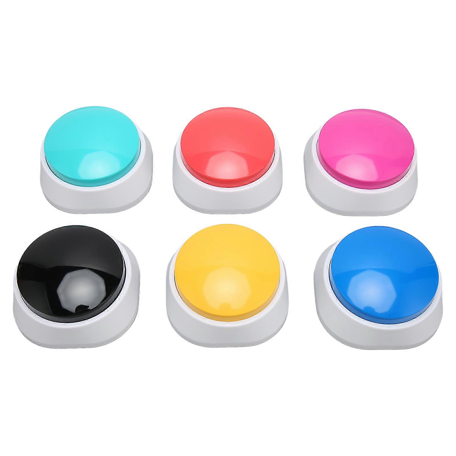6pcs Dog Record Button Professional 30 Second Record Custom Communication Pet Training Buzzer for Cats Dogs