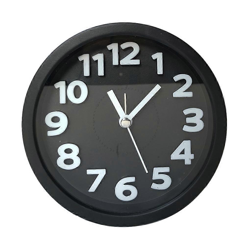 Analog Alarm Clock Non-Ticking, Silent Travel Clock Vintage Alarm Clock Bedside/Desk Clock Battery Operated Round Bedroom/Bathroom Clock - green