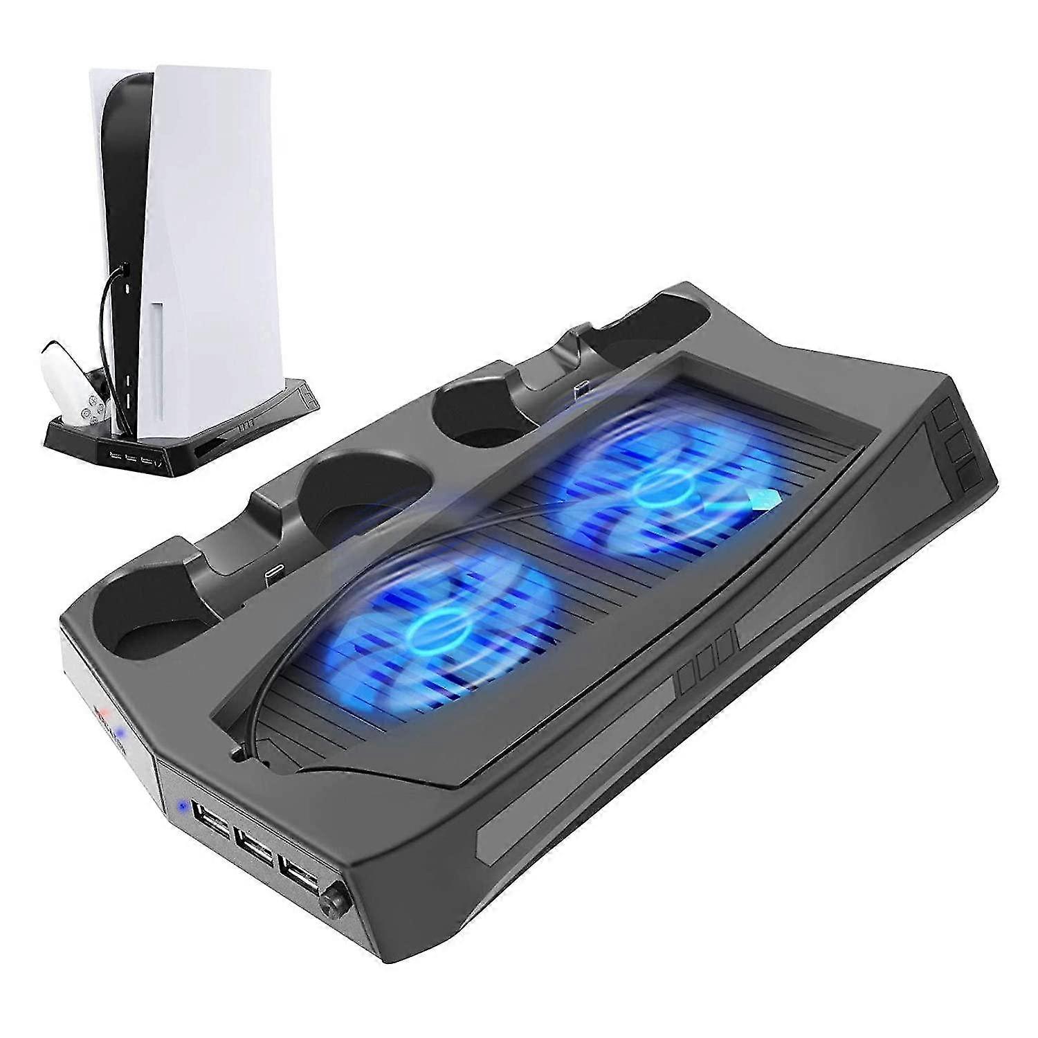 Supporto verticale con ventola di raffreddamento per console PS5 e Playstation 5 Digital Edition