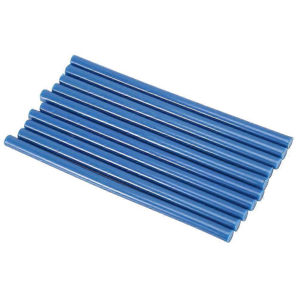 Colorful Hot Melt Glue Adhesive Sticks - 10pcs Set, 7 * 150mm, for 20W Small Power Gun (Blue)