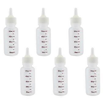 6 sztuk 50 ml butelka do karmienia niemowląt - małe zwierzę / koty / psy / szczeniak / kociak-yvan