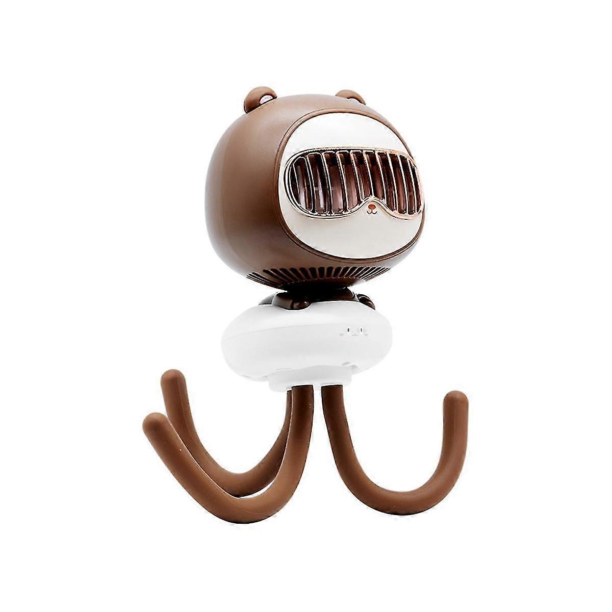 Octopus Shaking Head Fan Stroller Clip Fan Desktop Handheld Multi-function Rechargeable Mini Fan XYT