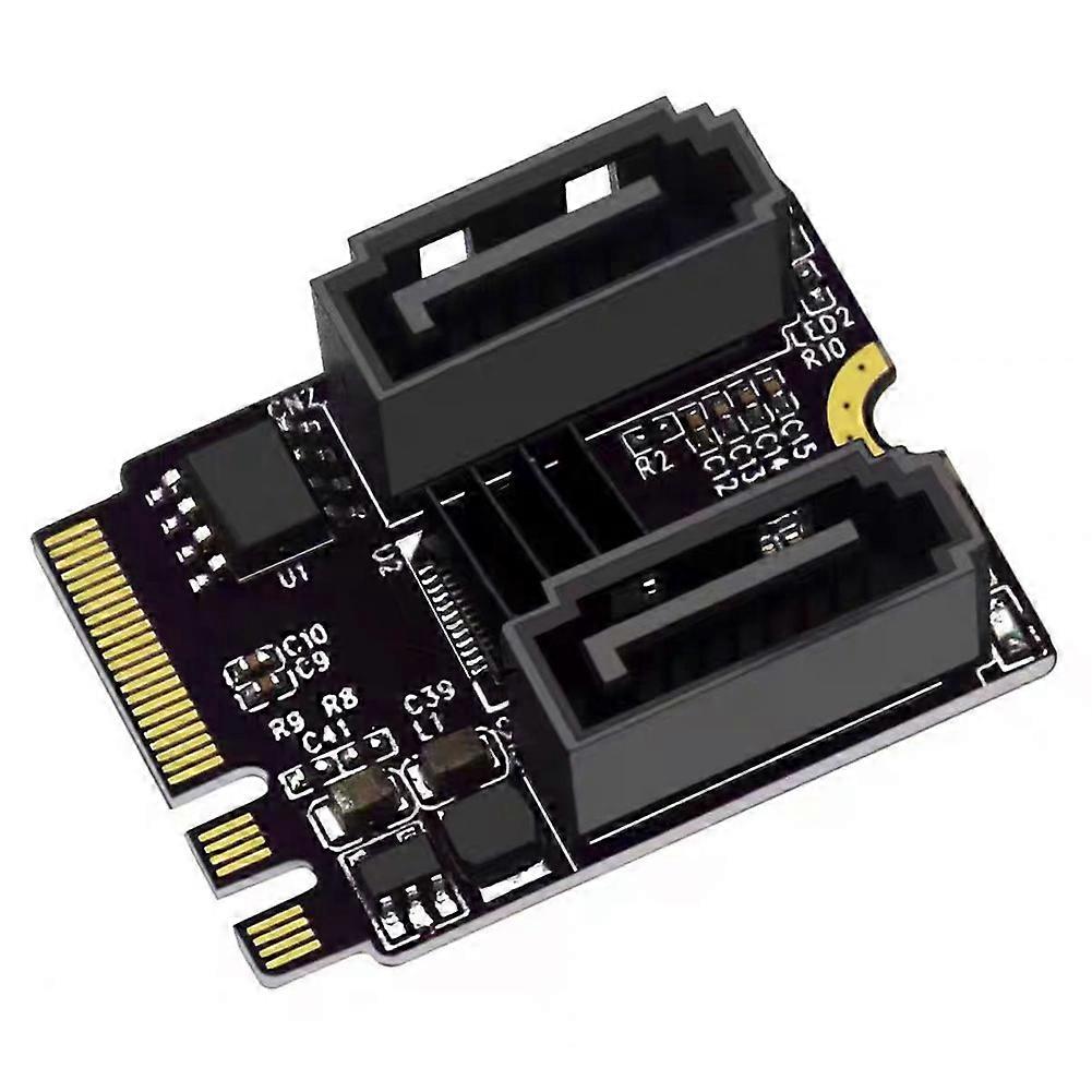 M2 - SATA3.0 bővítőkártya KEY A + E WIFI M.2 - SATA HDD adapter meghajtó nélküli JMB582 adapterkártya