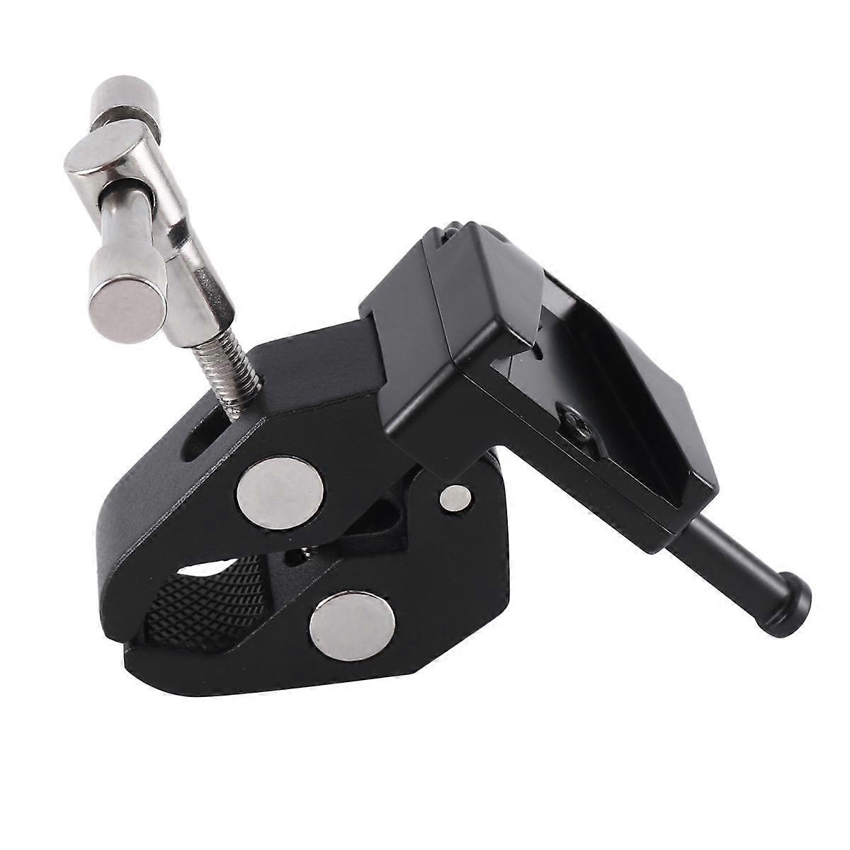 Super Crab Clamp with T Handle & Universal V-Lock Mount Quick Release Adapter for DSLR Camera Batte