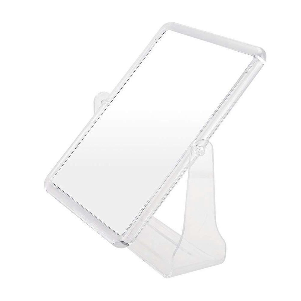 Double-Sided Swivel Vanity Makeup Mirror (Large, Transparent)