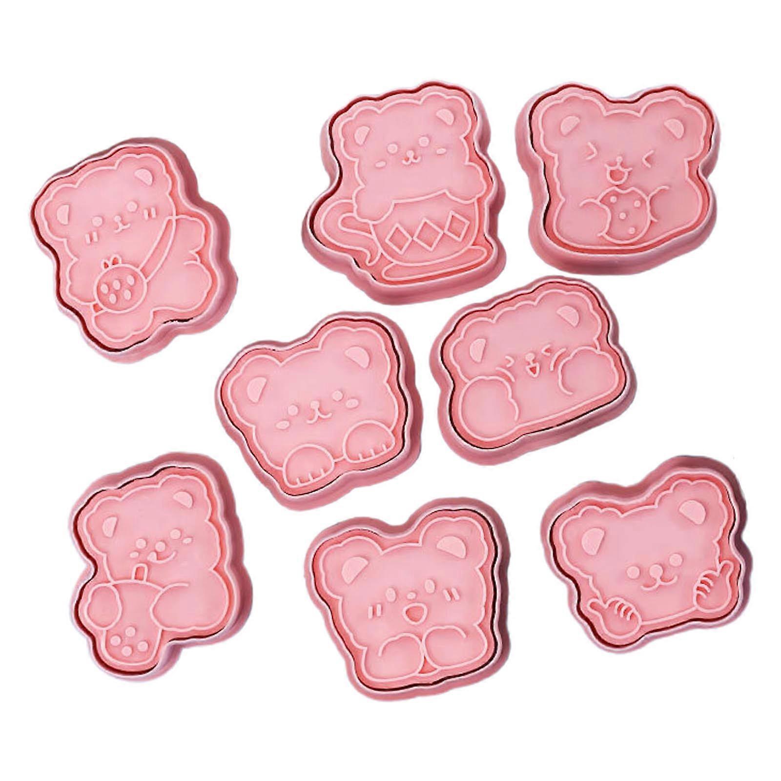 Plastic Material Cute DIY Cookie Cutting Moulds Bear Shaped Baking Accessories