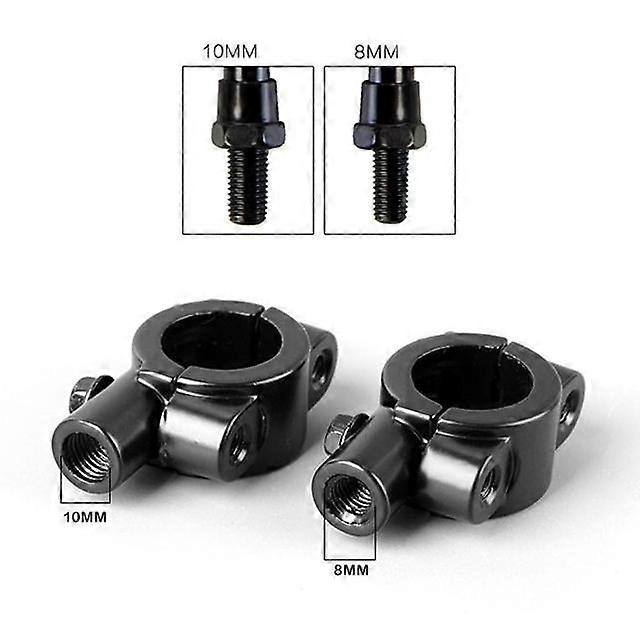 1PCS Universal Motorcycle Handle Bar Mirror Mount Holder Rearview Handlebar Mirror Clamp Brackets Adapter Accessories