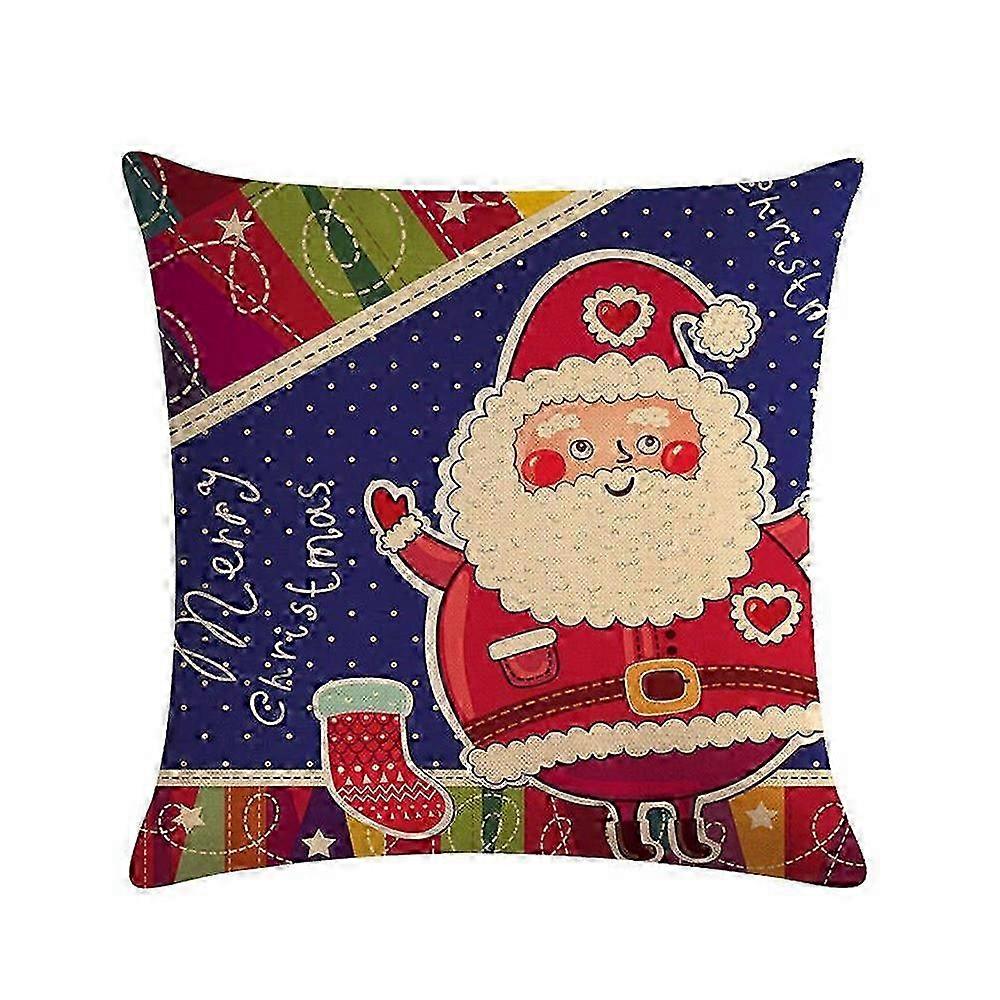 1pc Happy Santa Pattern Pillowcase