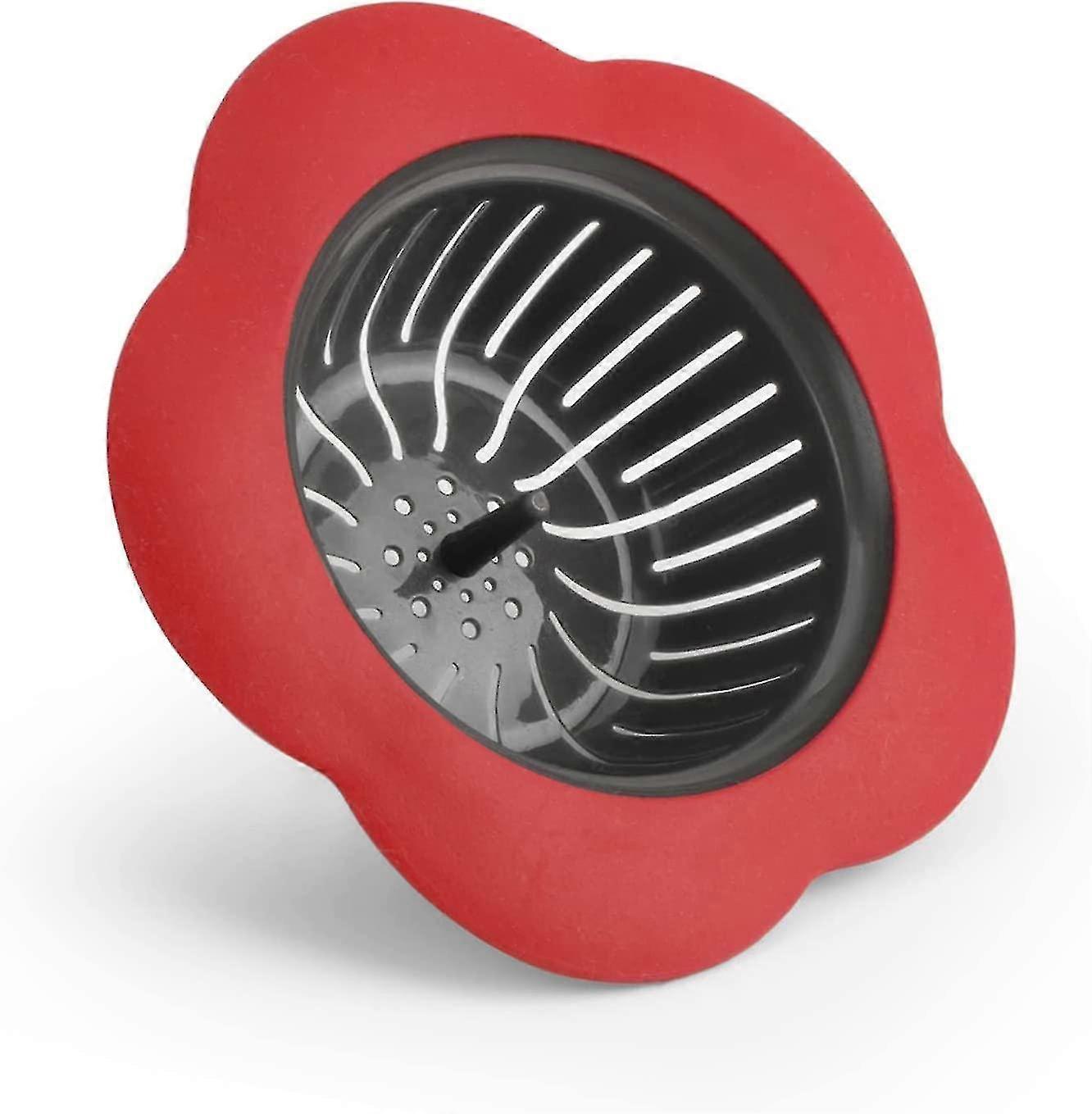 Silicone Sink Strainer, 4.5 Inch Universal Kitchen Drain Filter Basket, Plastic