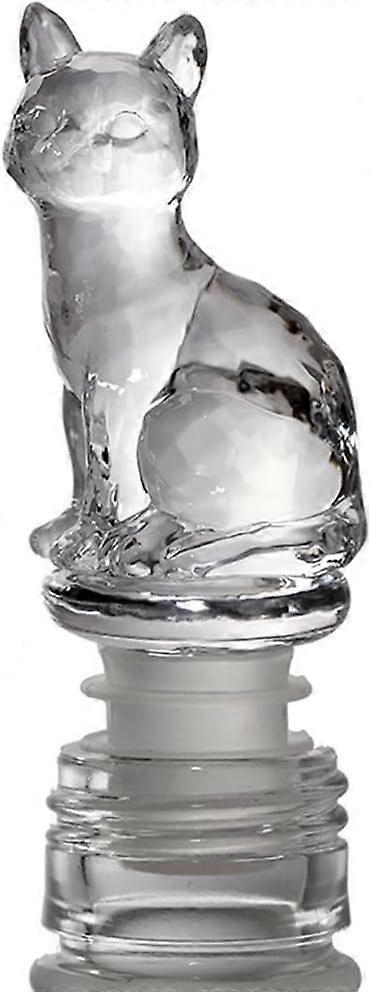 Wine Champagne Beverage Bottle Stopper(Clear Cat)