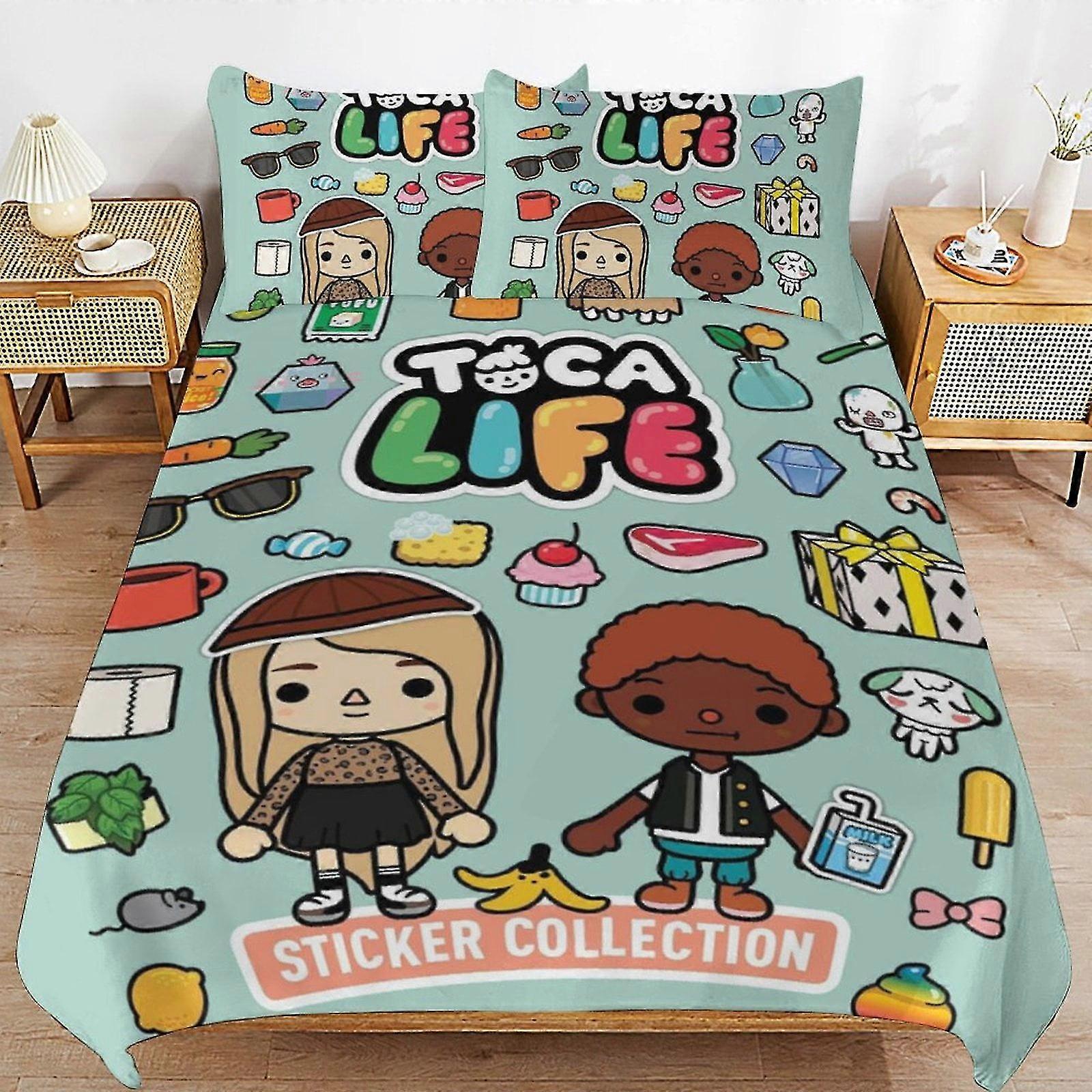 b1799 ملاءات سرير طقم لحاف توكا لايف وورلد وورلد 3 قطع 1 غطاء لحاف و 2 غطاء وسادة ملاءات سرير gb1799