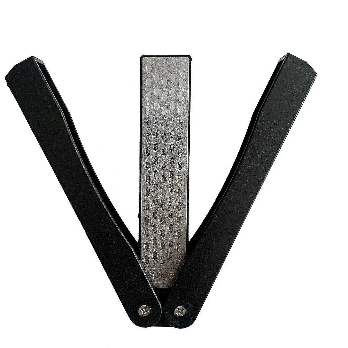 Double Sided Diamond Sharpening Stone, 2 Pcs Outdoor Knife Sharpener, Folding Double Sided Sharpening Stone for Kitchen, Garden, Outdoor Tools, Fine/C