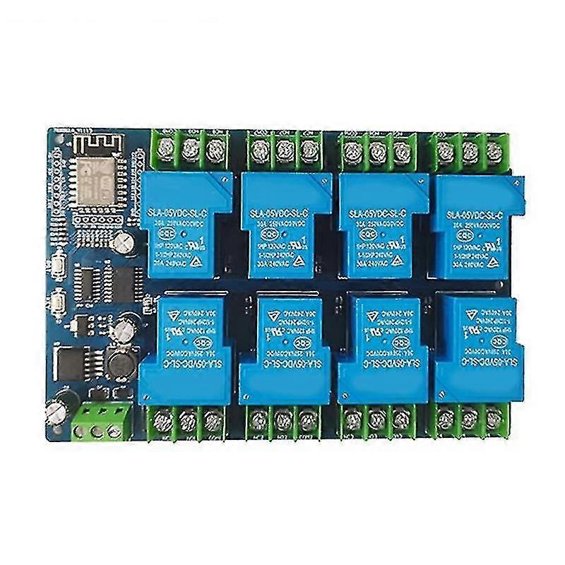 Exquisite Exquisite Dc7-28/5v Power Supply Esp8266 Wif 8 Way 30a Relay Module Esp-12f
