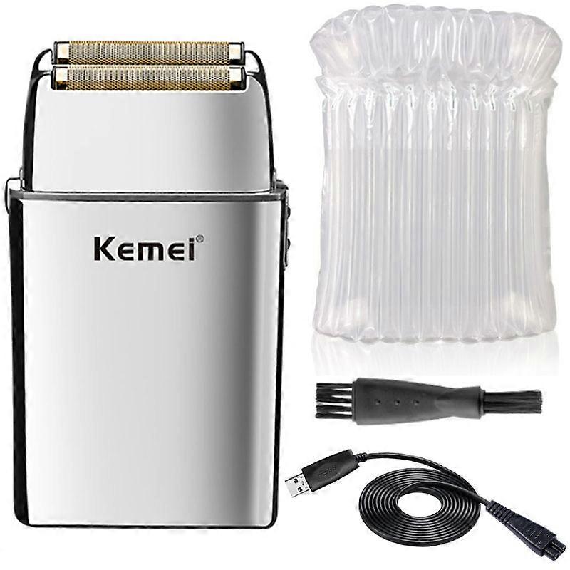 Kemei Tx5 Pro Metal Housing Barber Shop Hair Electric Shaver For Men Beard Bald Head Shaving Machine Rechargeable Electric Razor