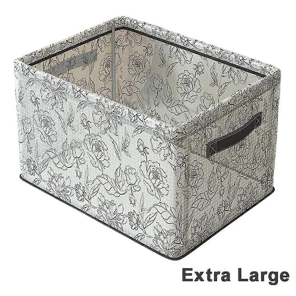 Steel Frame Storage Box Large Capacity Books Toys Storage Case Multipurpose Clothes Finishing Box