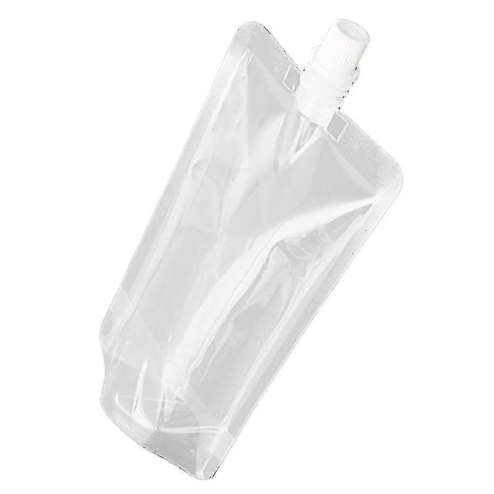 500ml Stand Up Clear Plastic Bag Resealable Transparent Pouch For Beverage Juice Drink Tw