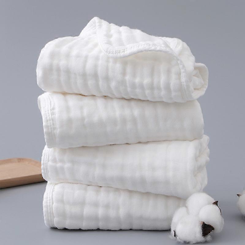 4PCS 6-layer Pure Cotton Large Towel Gauze Towel Baby Belly Wrap Towel-Large 35*75CM size