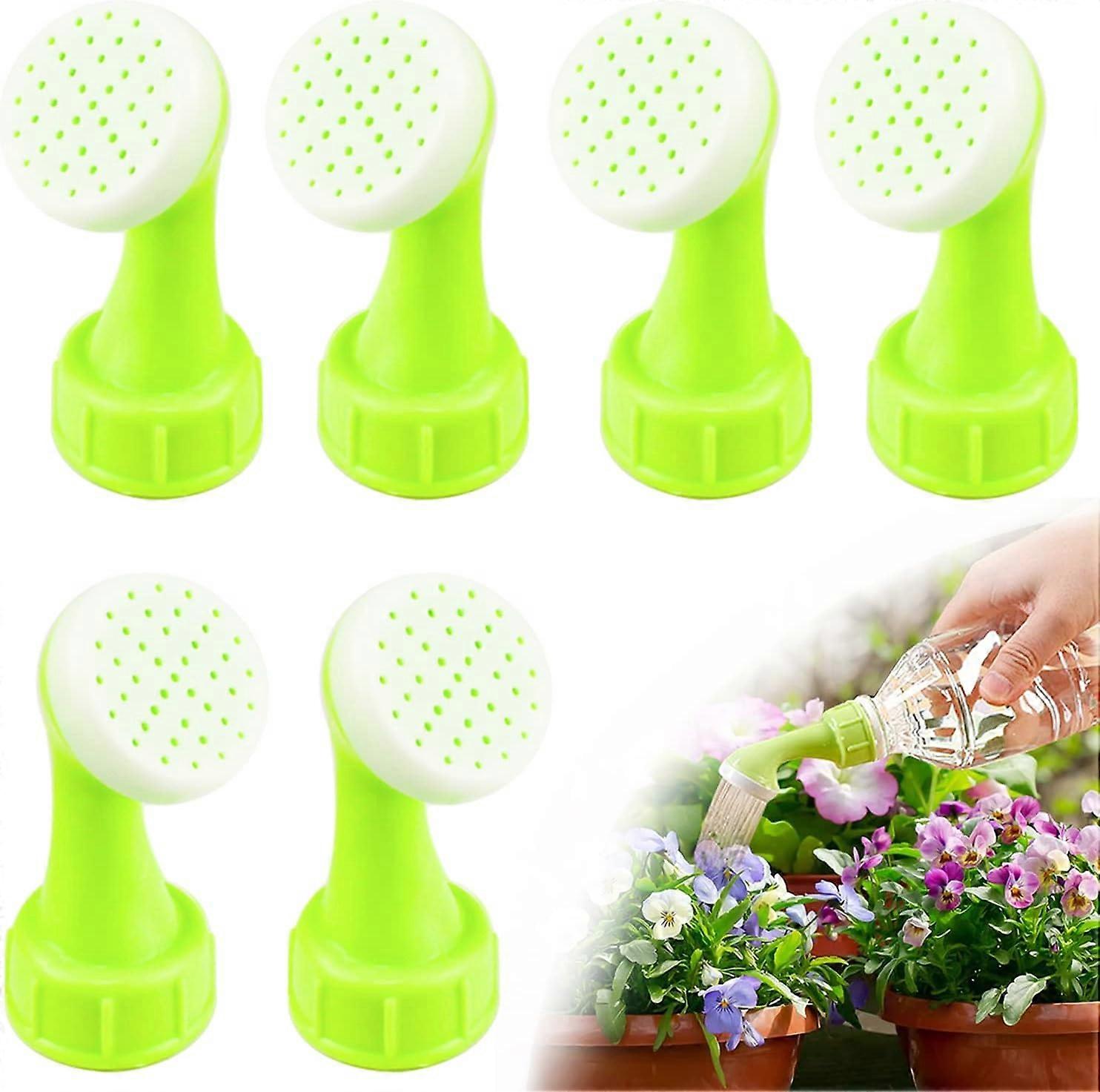 Watering Attachment for Bottles Pack of 6 Bottle Top Watering Plastic Plant Watering Attachment Portable Watering Can Attachment Suitable for Home Gar